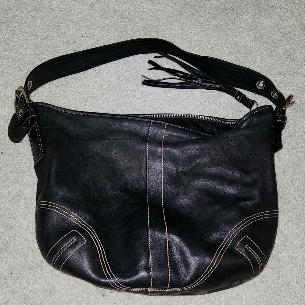 Coach Leather Hobo Bag